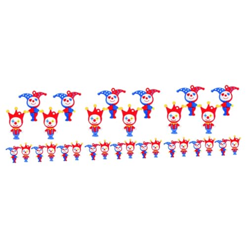 STOBOK 30 Stk Clown-Zubehör Schlüsselbund Auto Zubehör Clown-Hängedekoration Zarte Clown-Schlüsselanhänger-Anhänger Modellieren schmücken Geschenk Ornament PVC von STOBOK