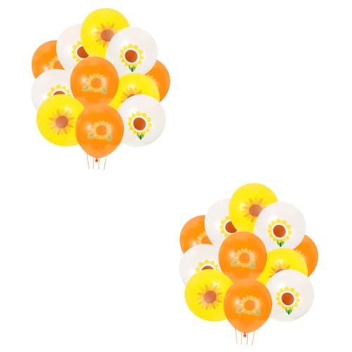 STOBOK 30 Stk Sonnenblumenballon Hochzeitsdeko Baby Emulsion Mädchen Geschenk von STOBOK