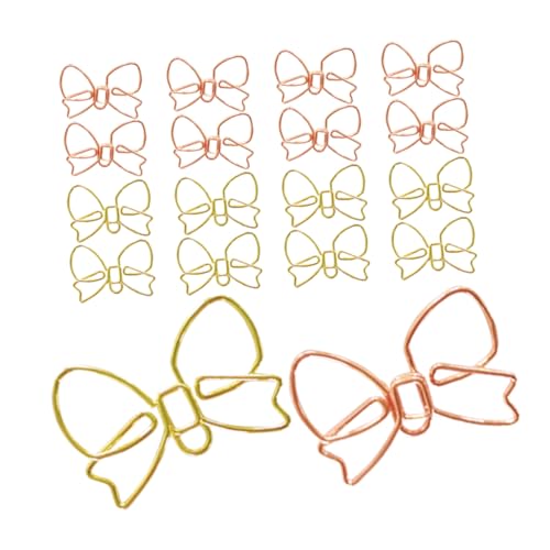 STOBOK 30 Stück Büroklammer Mit Schleife Papierclips Für Frauen Schulzeitungsklammern Büroklammern Für Die Schule Hochzeitsdekorationsclips Bowknot-büroklammern Planer-clips Metall STOBOK 30 Stück Büroklammer Mit Schleife Papierclips Für Frauen Schulzeitungsklammern Büroklammern Für Die Schule Hochzeitsdekorationsclips Bowknot-büroklammern Planer-clips Metall von STOBOK
