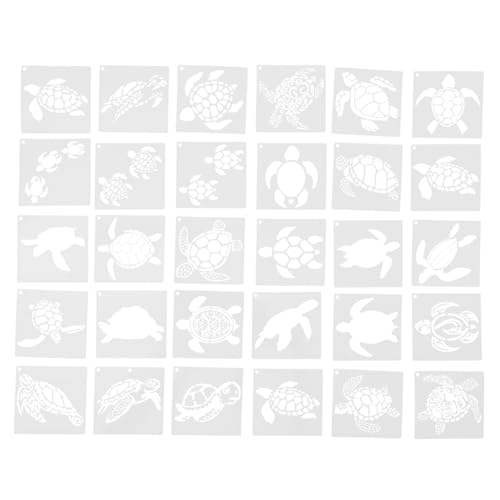 STOBOK 30 Stück Turtle Hohlschablone Rock-vorlage Wandzeichnungsschablone Zeichnungsvorlage Handwerksvorlage Diy Bastelschablone Sammelalbumschablonen Wandvorlage Weiß Das Haustier STOBOK 30 Stück Turtle Hohlschablone Rock-vorlage Wandzeichnungsschablone Zeichnungsvorlage Handwerksvorlage Diy Bastelschablone Sammelalbumschablonen Wandvorlage Weiß Das Haustier von STOBOK