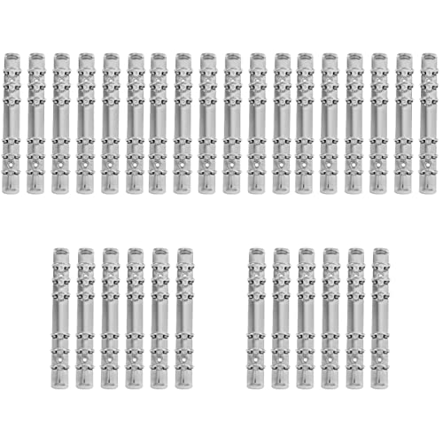 STOBOK 30 Stück für Ein Notizbuch Büroplaner Fotoersatz Schulorganisatoren Buchbinderklammer Ringmechanismen Sechs-Loch Sechs-Ringe Edelstahl-Buch Scrapbook-Mechanismus Stacheln: von STOBOK