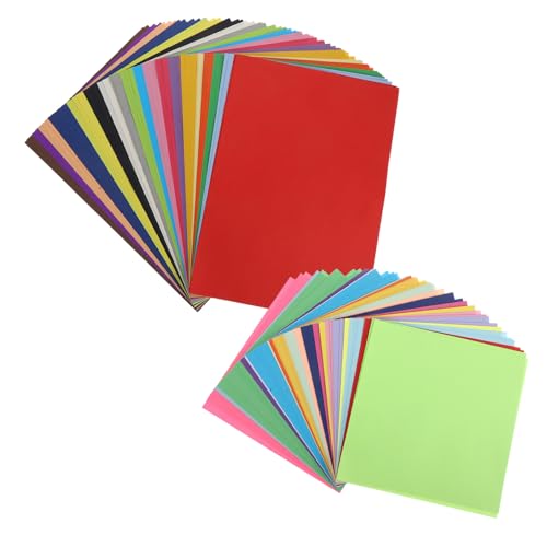 STOBOK 300 Stück Origami farbiges papier doppelseitiger Karton Scrapbook-Karton DIY -Papier für Handwerk Drucker, der Papier faltet farbiges Kartonpapier Buntes Kartonpapier Papierstau von STOBOK