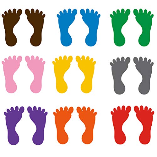 STOBOK 36 Paare bunte selbstklebende Abdrücke Aufkleber Boden Badewanne Abziehbilder für Kinderzimmer Kindergarten Bodentreppe Dekoration STOBOK 36 Paare bunte selbstklebende Abdrücke Aufkleber Boden Badewanne Abziehbilder für Kinderzimmer Kindergarten Bodentreppe Dekoration von STOBOK