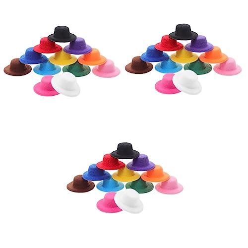STOBOK 36stücke Mini Hüte Für Basteln Bunte Puppenhüte Kreative Deko Für Mini-häuser Partys Fotografie Und Mehr Zaubert Freude Jede Feier von STOBOK