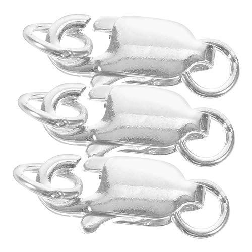 STOBOK 3 Stücke 925 Sterling Silber Armband Schnalle Schmuck Machen Zubehör Karabiner Verschluss STOBOK 3 Stücke 925 Sterling Silber Armband Schnalle Schmuck Machen Zubehör Karabiner Verschluss von STOBOK