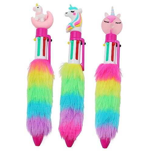STOBOK 3st Einhorn Kugelschreiber Tierschreibstift Regenbogenstift Scrapbooking-stifte Flauschiger Kugelschreiber Einhorn Stift Kreativer Tintenstift Plüsch Sammelalbum Schüttgut Student STOBOK 3st Einhorn Kugelschreiber Tierschreibstift Regenbogenstift Scrapbooking-stifte Flauschiger Kugelschreiber Einhorn Stift Kreativer Tintenstift Plüsch Sammelalbum Schüttgut Student von STOBOK