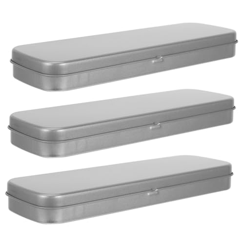 STOBOK 3stücke Metall Blechdose Langlebige Aufbewahrungsbox Für Stifte Makeup Pinsel Kleinteile Praktische Organizer Für Schule Büro Zuhause Rechteckige Form STOBOK 3stücke Metall Blechdose Langlebige Aufbewahrungsbox Für Stifte Makeup Pinsel Kleinteile Praktische Organizer Für Schule Büro Zuhause Rechteckige Form von STOBOK