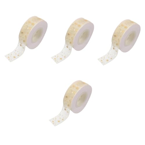 STOBOK 4 Rollen Box Blumenverpackungsbänder Goldenes Band goldenes weihnachtsband Satinband Schleife Wickelband seidenband ribbon dekoratives Geschenkband Geschenkbandverzierung Stoff STOBOK 4 Rollen Box Blumenverpackungsbänder Goldenes Band goldenes weihnachtsband Satinband Schleife Wickelband seidenband ribbon dekoratives Geschenkband Geschenkbandverzierung Stoff von STOBOK