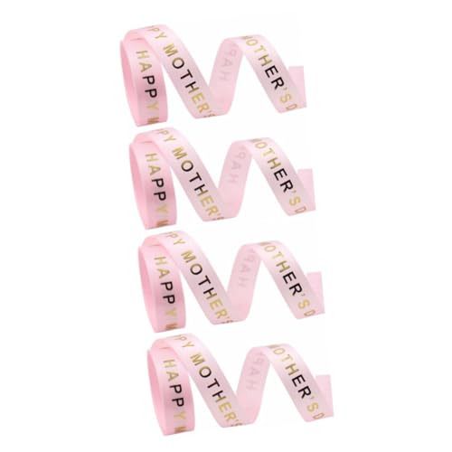 STOBOK 4 Rollen Geschenkband für Muttertag Dekoratives Satinband Goldfolie Breit für DIY Geschenkverpackungen Hochzeiten und Festliche Anlässe STOBOK 4 Rollen Geschenkband für Muttertag Dekoratives Satinband Goldfolie Breit für DIY Geschenkverpackungen Hochzeiten und Festliche Anlässe von STOBOK