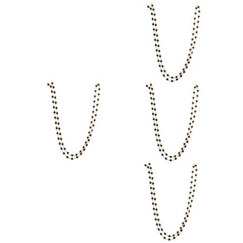 STOBOK 4 Rollen collar chain kupfer armband Kupfer Halskette Vintage Halskette DIY Halskette zierlich Herstellung Diamant schmuck Halskettenzubehör selber machen DIY-Kette Zirkon Black von STOBOK