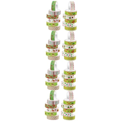 STOBOK 4 Sätze Aufkleber Mit Weihnachtsmotiv Dekorationen Dekoratives Klebeband Für Einklebebuch Süßes Band Scrapbook-klebeband Washi-tape Colorful 12 Rollen * 4 STOBOK 4 Sätze Aufkleber Mit Weihnachtsmotiv Dekorationen Dekoratives Klebeband Für Einklebebuch Süßes Band Scrapbook-klebeband Washi-tape Colorful 12 Rollen * 4 von STOBOK