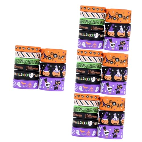 STOBOK 4 Sätze Blumenwickband Geschenkband Halloween Halloween-dekoration Halloween -dekorationen Girlande Geschenkverpackung Hochzeit Dekorative Bänder Für Partys Polyester 9 Rollen * 4 STOBOK 4 Sätze Blumenwickband Geschenkband Halloween Halloween-dekoration Halloween -dekorationen Girlande Geschenkverpackung Hochzeit Dekorative Bänder Für Partys Polyester 9 Rollen * 4 von STOBOK