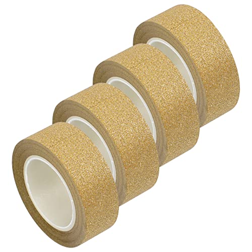STOBOK 4 Sätze Dekoratives Klebeband Für Einklebebuch Spiltt Scrapbbok Stickers Flashes Glitters Dekorationsband Aus Papier Abdeckband Album-diy-aufkleber Partyzubehör Golden 4 Rollen * 4 STOBOK 4 Sätze Dekoratives Klebeband Für Einklebebuch Spiltt Scrapbbok Stickers Flashes Glitters Dekorationsband Aus Papier Abdeckband Album-diy-aufkleber Partyzubehör Golden 4 Rollen * 4 von STOBOK