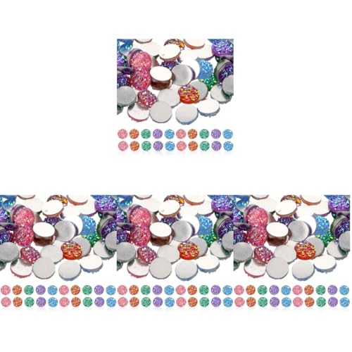 STOBOK 4 Sätze Gypsophila-flachbodenbohrer Wohnung Edelsteine Nähen Kleidung Flat Zurückversetzt Hochzeitsdeko Hochzeitsdeco Flatback -strasssteine Dekorative Reize Plastik 100 Stück * 4 von STOBOK