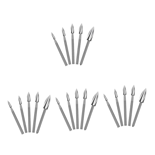 STOBOK 4 Sätze Holzschnitzwerkzeuge Zubehör Für Die Holzbearbeitung Selber Machen Handwerkstools Schnitzel-kit Bausatz Holzschnitzgrat Gravierbohrer Weißer Stahl Silber 5 Stück * 4 STOBOK 4 Sätze Holzschnitzwerkzeuge Zubehör Für Die Holzbearbeitung Selber Machen Handwerkstools Schnitzel-kit Bausatz Holzschnitzgrat Gravierbohrer Weißer Stahl Silber 5 Stück * 4 von STOBOK