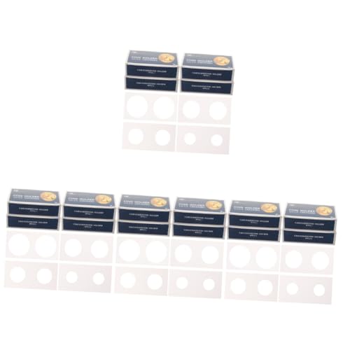 STOBOK 4 Sätze Münzfälle Beschützer Durchsichtiger Münzhalter Karte Aktenordner Dokumentenmappe Klebegewichte Unterlegscheiben Münzzubehör Münzaufbewahrungspapier Münzfall 4boxen*4 von STOBOK