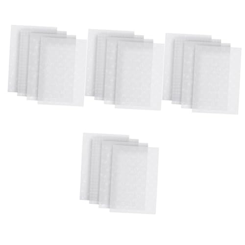 STOBOK 4 Sätze Scrapbook-papier Letter Paper Kreativpapier Kraft Paper Notizbücher Packpapier Scrapbooking-vorlage Texturiert Vintage-druckpapier Dekorationsrohpapier Weiß 40 Blätter * 4 von STOBOK