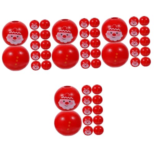STOBOK 4 Sätze Weihnachtsdeko Christmas Tree Ornaments Weinachtsbaumdekorationen Xmas Decoration Red Beads Kreativ Herstellung Abstandsperle Schmuck Handwerk Perlen Holz Rot 60 Stück * 4 STOBOK 4 Sätze Weihnachtsdeko Christmas Tree Ornaments Weinachtsbaumdekorationen Xmas Decoration Red Beads Kreativ Herstellung Abstandsperle Schmuck Handwerk Perlen Holz Rot 60 Stück * 4 von STOBOK