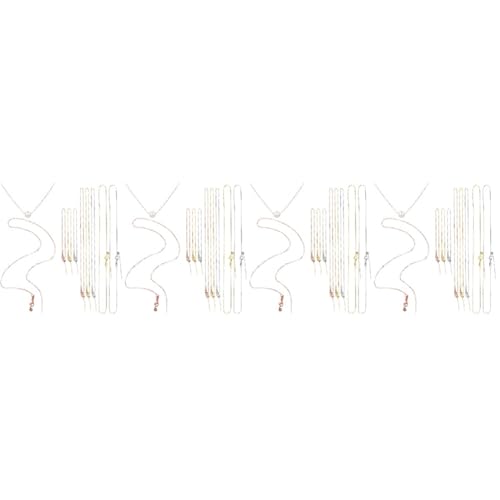 STOBOK 4 Sätze Zange Ketten Zur Schmuckherstellung Halskette Schmelzende Perlen Diy Anhänger Liefert Verschlüsse Reize Silberkette Anhänger Für Armbänder Diy-ketten Kupfer 9 Stücke * 4 von STOBOK