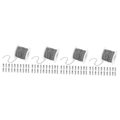 STOBOK 4 Stück 24 DIY Schmuckzubehör Kupfer Eisen Edelstahl Wellenperlenkette Perlen Zur Schmuckherstellung Verlängerungskette Schmuckherstellung Ketten Halsketten STOBOK 4 Stück 24 DIY Schmuckzubehör Kupfer Eisen Edelstahl Wellenperlenkette Perlen Zur Schmuckherstellung Verlängerungskette Schmuckherstellung Ketten Halsketten von STOBOK
