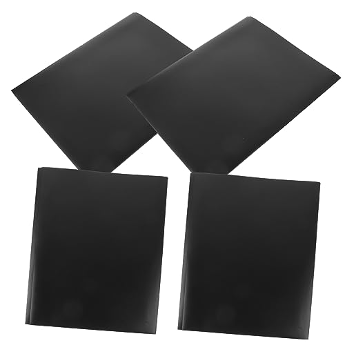 STOBOK 4 Stück Dateispeicherversorgung büroradio büroartikel Dokumentenordner mappen ordnee multi Klebeband-Spender-Schreibtisch Ordner für Büropapiere Geschäftsdateiordner Plastik Black von STOBOK