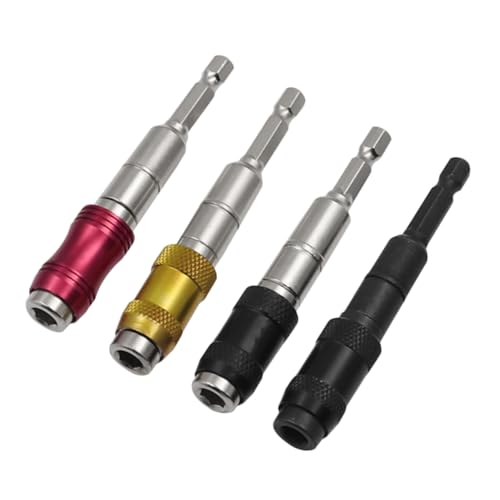 STOBOK 4 Stück Electric Bohrer Treiberverlängerungsstange magnetischer Drillbohrhalter Schnellwechsel-Bithalter freigeben schwenkbare Bithalter mit Schnellverschluss Stahl STOBOK 4 Stück Electric Bohrer Treiberverlängerungsstange magnetischer Drillbohrhalter Schnellwechsel-Bithalter freigeben schwenkbare Bithalter mit Schnellverschluss Stahl von STOBOK