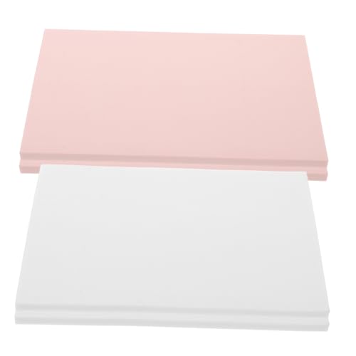 STOBOK 4 Stück Gummi-schnitzblöcke, Linoleumblöcke Für Druckgrafik, Stempelherstellung, Diy-basteln, Scrapbook-malen, Weich Und Leicht Zu Schnitzen, Rosa/weiß von STOBOK