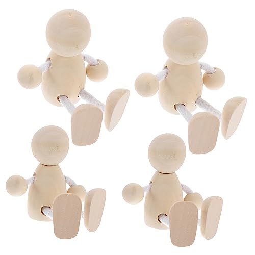 STOBOK 4 Stück Holzspielzeug Holzfiguren für Malerei Holzfiguren Bastelset Holzfiguren für Handwerksliebhaber Leichte Holzpuppen Anbindung Holzpflockpuppe zum Basteln Holzstifte STOBOK 4 Stück Holzspielzeug Holzfiguren für Malerei Holzfiguren Bastelset Holzfiguren für Handwerksliebhaber Leichte Holzpuppen Anbindung Holzpflockpuppe zum Basteln Holzstifte von STOBOK