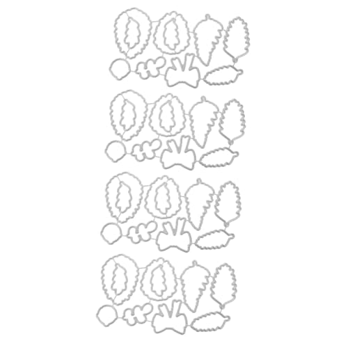 STOBOK 4 Stück Prägeschneideform Karte Scrapbooking Sterben Herstellung Schnitte Party Stanze Gestanzt Schneiden Papier Prägung Die Sammelalbum Schläge Stanzformen Kohlenstoffstahl von STOBOK