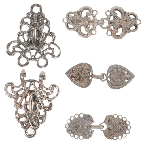 STOBOK 4 Stück Schalschnallenzubehör retro styles jackenclips cardigan clip Schal Halter Clip Schal für bunt groß klein Leicht Hemdclipverschluss Kleiderkragenclips Zinklegierung von STOBOK