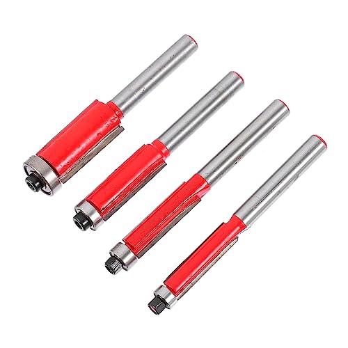 STOBOK 4 Stück Teiliges Flush Trim Router Bits Doppelseitige Fräser für Holzverarbeitung mit Schaft zum Trimmen und Gestalten von Holzprojekten Hohe Effizienz und Langlebigkeit STOBOK 4 Stück Teiliges Flush Trim Router Bits Doppelseitige Fräser für Holzverarbeitung mit Schaft zum Trimmen und Gestalten von Holzprojekten Hohe Effizienz und Langlebigkeit von STOBOK