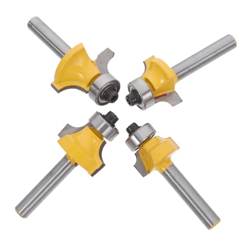 STOBOK 4 Stück Teiliges Rundfräser für Holzbearbeitung Hartmetallfräser für Oberfräsen für Präzise Kantenbearbeitung Vielseitig Einsetzbar für Diy und Professionelle Anwendungen STOBOK 4 Stück Teiliges Rundfräser für Holzbearbeitung Hartmetallfräser für Oberfräsen für Präzise Kantenbearbeitung Vielseitig Einsetzbar für Diy und Professionelle Anwendungen von STOBOK