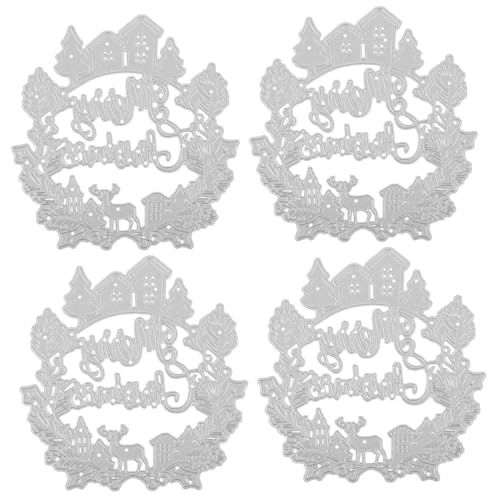STOBOK 4 Stück Weihnachts-Stanzform Weihnachtsbaum Schneiden schwer Die papiercuter messer craftcuttermesser DIY-Grußkarten-Stanzformen Stanzformen für Fotoalben Kohlenstoffstahl Silver STOBOK 4 Stück Weihnachts-Stanzform Weihnachtsbaum Schneiden schwer Die papiercuter messer craftcuttermesser DIY-Grußkarten-Stanzformen Stanzformen für Fotoalben Kohlenstoffstahl Silver von STOBOK