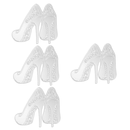 STOBOK 4 Stück gestanzt Zubehör für die Kartenherstellung Silber Maschine Scrapbooking Basteln streudekor halloween dekorative Papierstanzformen Party-Stanzformen Kohlenstoffstahl Silver von STOBOK