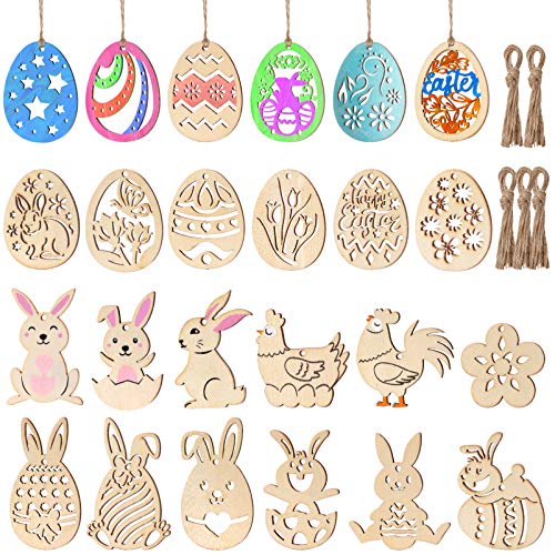 STOBOK 48 Stück Unvollendete Holz Ostern Ornamente Osterei Hase Hängen Holzscheiben DIY Handwerk für Kinder Ostern STOBOK 48 Stück Unvollendete Holz Ostern Ornamente Osterei Hase Hängen Holzscheiben DIY Handwerk für Kinder Ostern von STOBOK