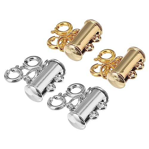STOBOK 4Stücke Magnetverschluss für Mehrlagige Schmutzabweisende Schmuckverbindung und Einfach zu Bedienen für DIY Armbänder von STOBOK