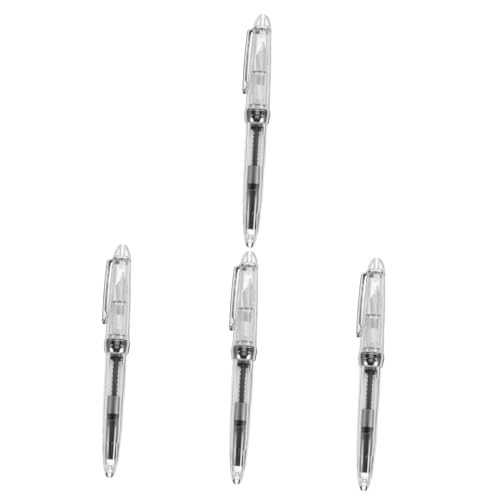 STOBOK 4stücke Transparenter Piston-füllfederhalter Mit Absorberfunktion Für Kalligraphie Multi-function Pen Für Schule Und Büro Für Schreibliebhaber STOBOK 4stücke Transparenter Piston-füllfederhalter Mit Absorberfunktion Für Kalligraphie Multi-function Pen Für Schule Und Büro Für Schreibliebhaber von STOBOK
