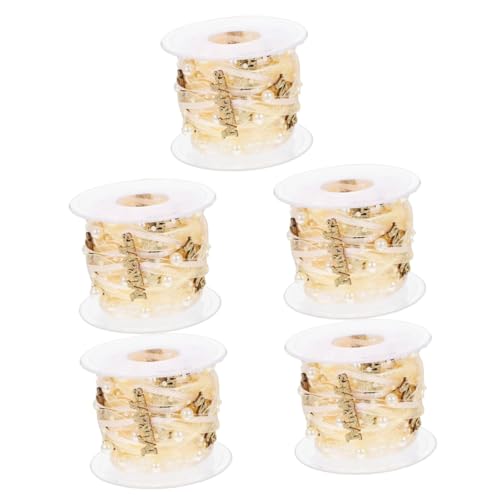 STOBOK 5 Rollen Hochzeitsdekorationsband Dekorativ Samtband Dusche Groß Schleife Bogen Burgund Dekorationen Satinbänder Herstellung Wickelband Party Wünschen Braut- Polyester Golden STOBOK 5 Rollen Hochzeitsdekorationsband Dekorativ Samtband Dusche Groß Schleife Bogen Burgund Dekorationen Satinbänder Herstellung Wickelband Party Wünschen Braut- Polyester Golden von STOBOK
