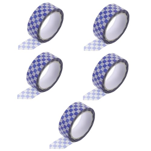 STOBOK 5 Rollen papierklebeband selber machen Streifen Scrapbooking Dekoration dekorativ selbst farbiges Washi-Tape Scrapbook-Klebebänder selber machen Japanisches Papier von STOBOK