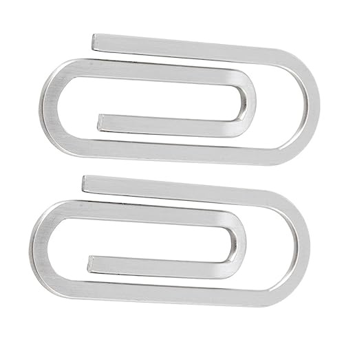 STOBOK 5 Sätze Büroklammer Brieftaschenclips Geldclip -brieftasche Inhaber Geldhalter-clip Befestigungselemente Clinchen Geldbörse Mit Geldklammern Rostfreier Stahl Silver 2 Stück * 5 STOBOK 5 Sätze Büroklammer Brieftaschenclips Geldclip -brieftasche Inhaber Geldhalter-clip Befestigungselemente Clinchen Geldbörse Mit Geldklammern Rostfreier Stahl Silver 2 Stück * 5 von STOBOK