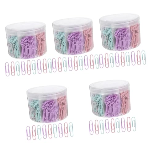 STOBOK 5 Sätze Dokumentieren Fotos Clips Dokument Büroklammer Papierverschlüsse Papiersortierklammern Farbig Dokumentclip Geformte Büroklammern Mini -papierclips Metall 540 Stück * 5 STOBOK 5 Sätze Dokumentieren Fotos Clips Dokument Büroklammer Papierverschlüsse Papiersortierklammern Farbig Dokumentclip Geformte Büroklammern Mini -papierclips Metall 540 Stück * 5 von STOBOK