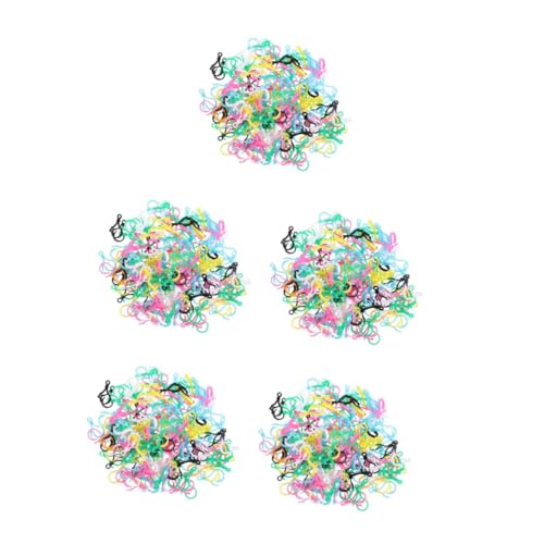 STOBOK 5 Sätze Farbige Glühbirnenschnalle Schlüsselanhänger Kunststoffhaken Diy Zubehör Schlüsselkette Schlüsselringe Schlüsselbund Schlüsselhaken Aus Kunststoff Pp Colorful 200 Stück * 5 von STOBOK