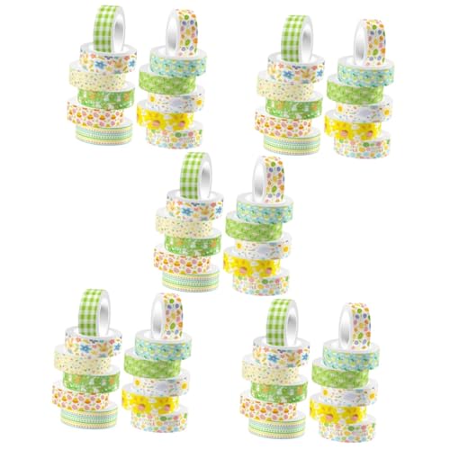 STOBOK 5 Sätze Kaninchen Und Washi Tape Dekoration Mit Papierband Büro Dekoration Bürodekoration Tiarys Decor Diy Klebeband Scrapbook-klebebänder Selber Machen Washi-tape 12 Rollen * 5 von STOBOK