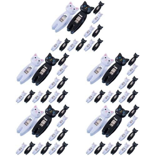 STOBOK 5 Sätze Katzenklammern Für Socken Bürozubehör Bürogadges Paperclips Notizzettelhalter Memo-halter Mini Stifte Schlank Memo-clip Aus Kunststoff Katzen-memo-clip Plastik 12 Stück * 5 STOBOK 5 Sätze Katzenklammern Für Socken Bürozubehör Bürogadges Paperclips Notizzettelhalter Memo-halter Mini Stifte Schlank Memo-clip Aus Kunststoff Katzen-memo-clip Plastik 12 Stück * 5 von STOBOK