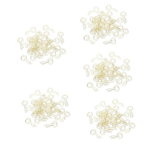STOBOK 5 Sätze Schlüssel-büroklammer Goldene Büroklammern Goldene Papierklammern Diy Papierklammern Klein Büroklammern Dokumentieren Büroklammern Fürs Büro Bürozubehör Metall 30 Stück * 5 von STOBOK