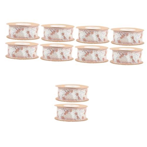 STOBOK 5 Sätze Schmetterlingsband Schleifen Zum Verpacken Trimmen Verpackung Und Band Garnband Seidenband Ribbon Verschleißfestes Geschenkband Zartes Geschenkband Polyester 2 Rollen * 5 von STOBOK