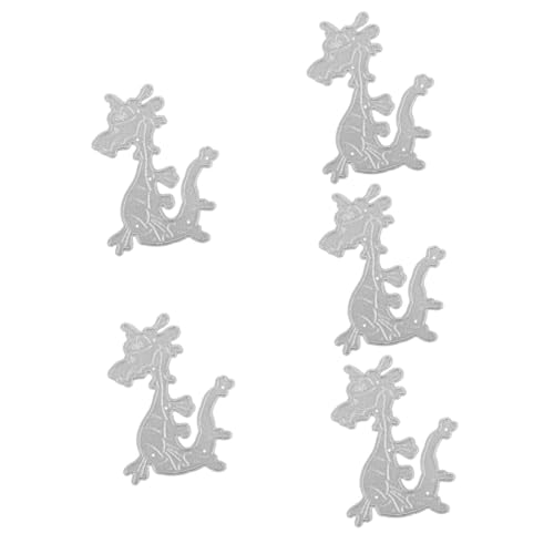 STOBOK 5 Stück Drachenmesserform Stanzformen für die Kartenherstellung Scrapbooking Schnitte Drachen-Stanzformen Schablonen Vorlagen dekorative Papierstanzformen Kohlenstoffstahl Silver STOBOK 5 Stück Drachenmesserform Stanzformen für die Kartenherstellung Scrapbooking Schnitte Drachen-Stanzformen Schablonen Vorlagen dekorative Papierstanzformen Kohlenstoffstahl Silver von STOBOK