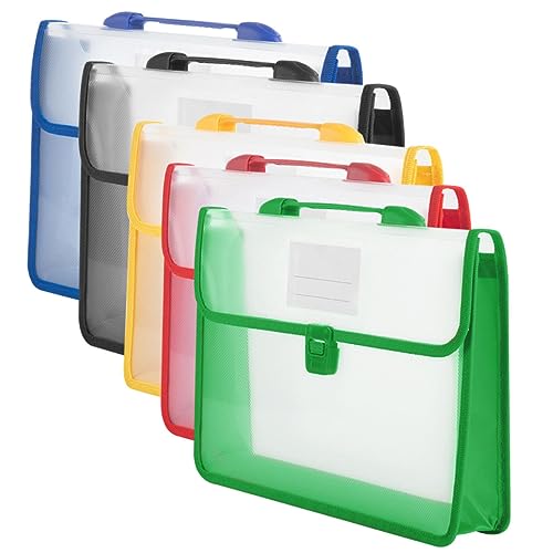 STOBOK 5 Stück Handtasche Tragetasche für die Arbeit Tragen Einkaufstasche für Frauen nehmen klein aktenkoffer aktentaschen wichtige Vertragsaufbewahrungstasche Beutel mit Schnalle pp von STOBOK