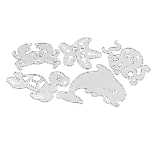 STOBOK 5 Stück Metallstanzschablonen Stanzformen Schablone Und Wort stirbt für die Kartengestaltung Schneiden Herstellung Präge stirbt Stanzformen aus Metall Kohlenstoffstahl Silver von STOBOK