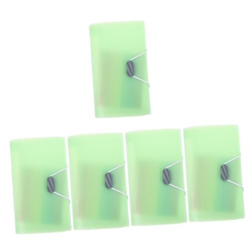 STOBOK 5 Stück coupon gutscheinheft gutscheon die organisation büroartikel Veranstalter Dateien Ordnertrenner Ordner-Organizer Dateiordner Halter für Dokumentenordner pp Light Green von STOBOK